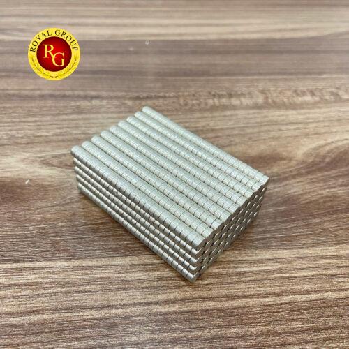 Nam châm chịu nhiệt 6x3mm Mạ Niken 350 độ