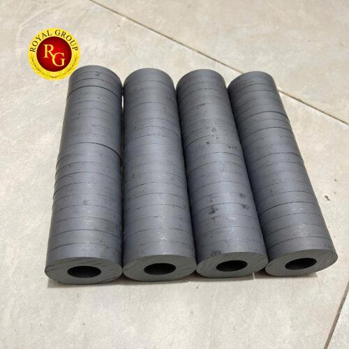 Nam châm Ferrite hình tròn có lỗ 45x8mm (lỗ 19mm)