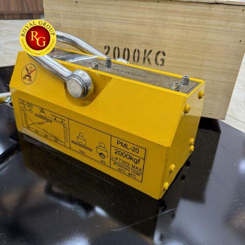 NAM CHÂM NÂNG PML 2000KG | NAM CHÂM NÂNG TAY GẠT CÔNG NGHIỆP TẢI TRỌNG LỚN