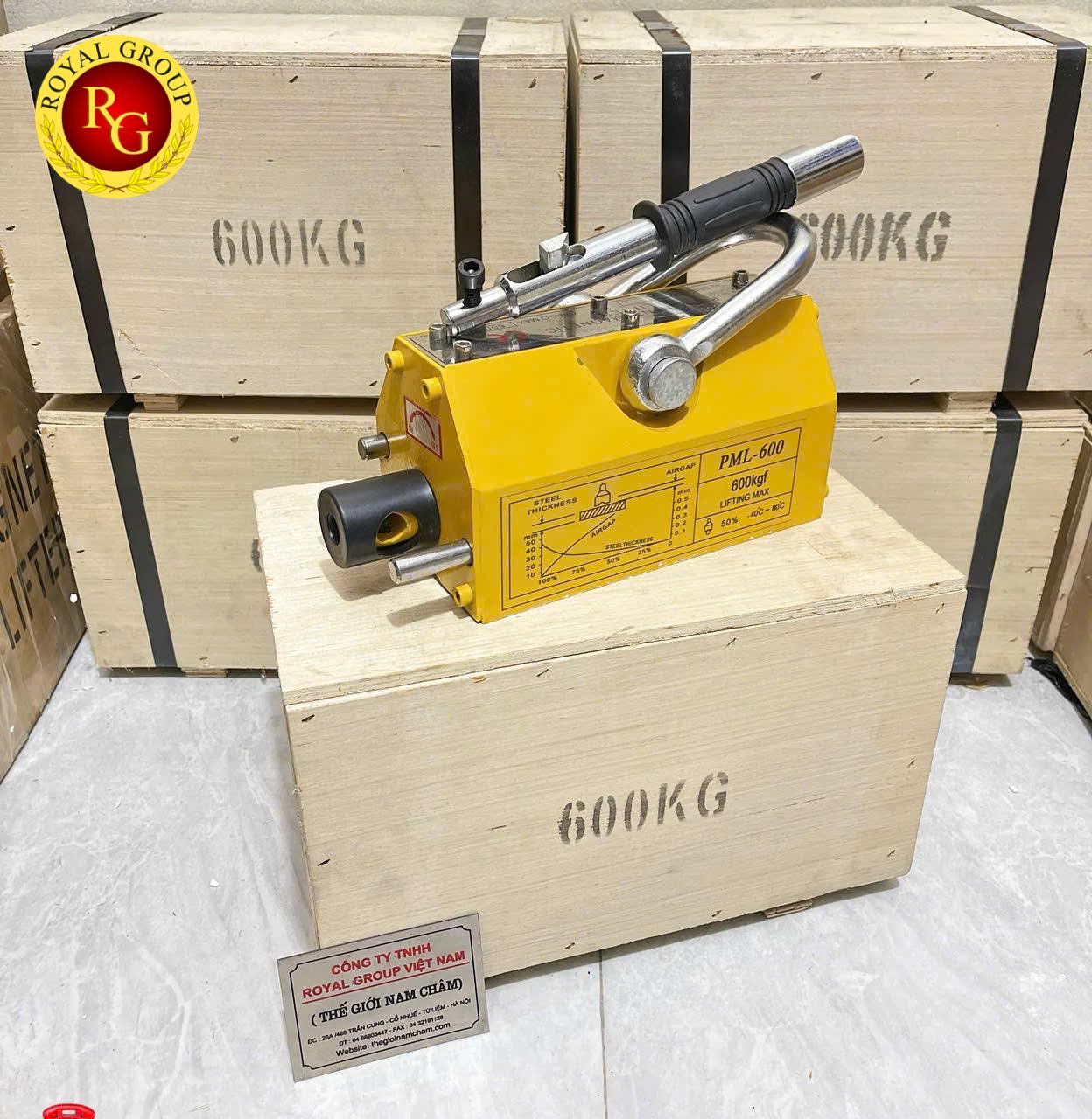 NAM CHÂM NÂNG PML 600KG | NAM CHÂM NÂNG TAY GẠT CÔNG NGHIỆP