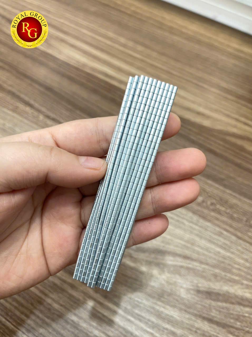 Nam châm chịu nhiệt 350 độ 3x2mm mạ Kẽm