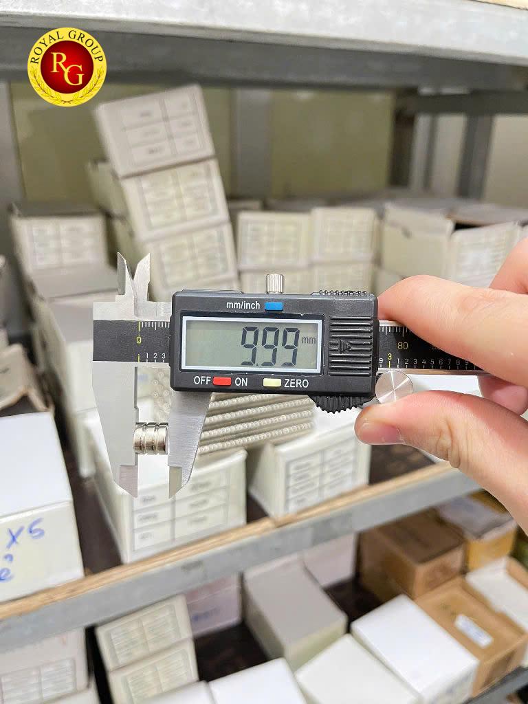 Nam châm viên đất hiếm 10x10mm Rãnh - Ảnh 3