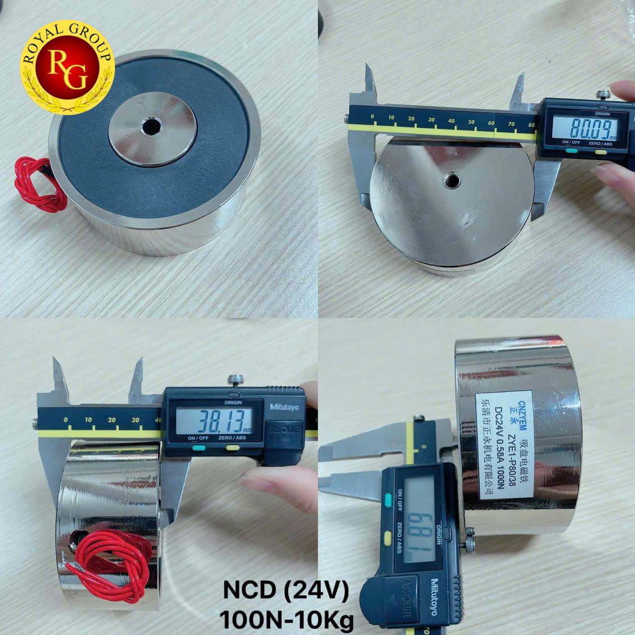 NAM CHÂM ĐIỆN 100N – 10KG | 30/22mm 24(12)V DC