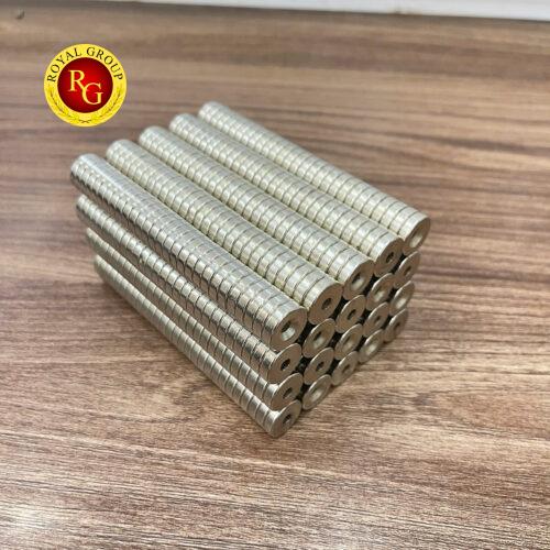 Nam châm đất hiếm 15x4 có lỗ vat