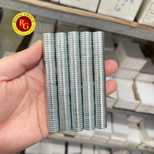 Nam châm đất hiếm 12x2mm - Mạ Kẽm